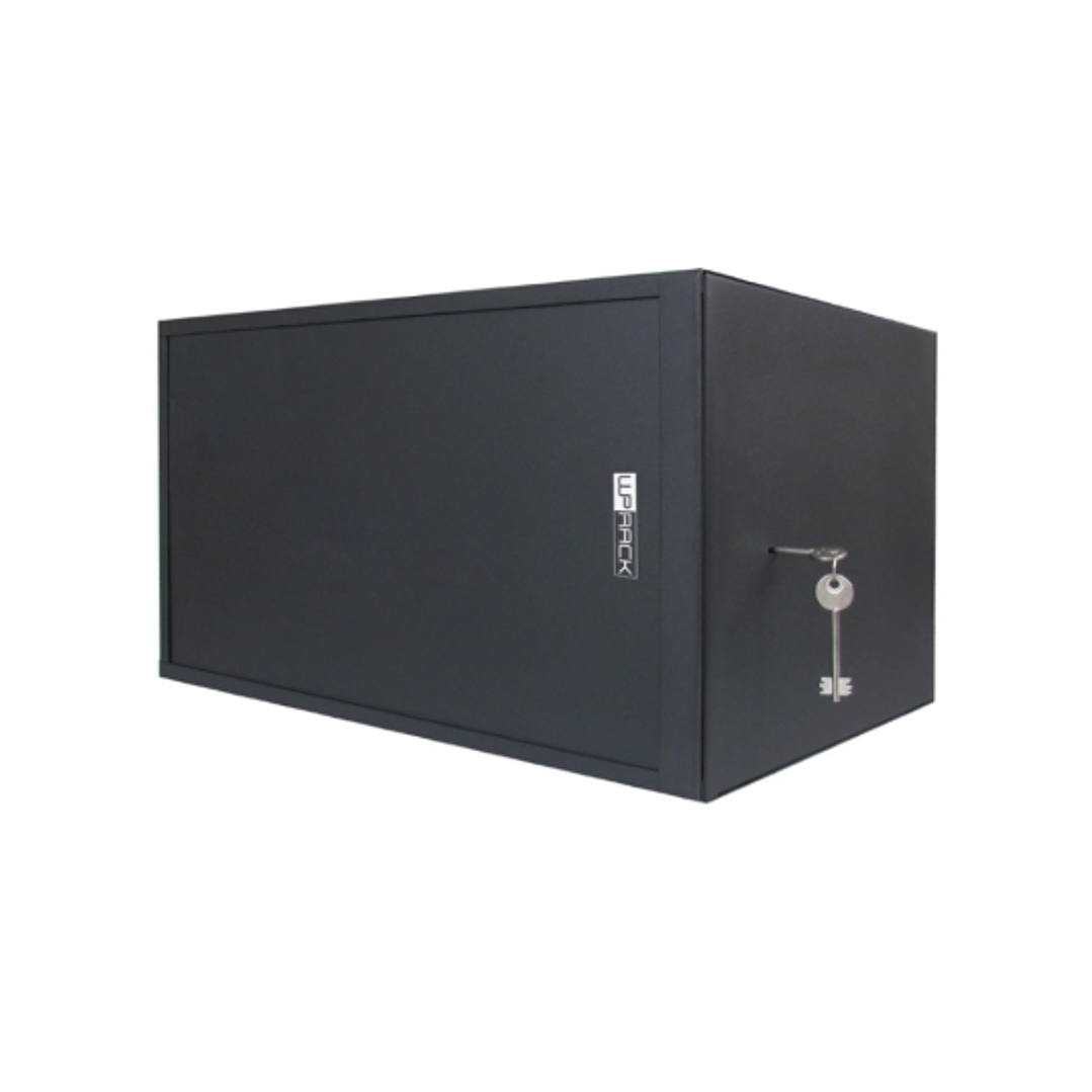 WP RWS-06504-B Armario Mural de Seguridad 6U - Puerta Corrediza - Antirrobo Clase RC4 - 560x400x400mm - Color Negro 1