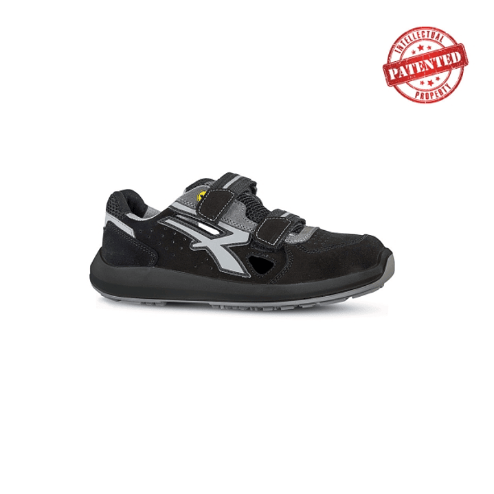 Upower Trix S ESD Calzado de Seguridad Bajos - Talla 47 - Gamuza Perforada, Puntera de Aluminio, Antideslizante, Antiarrugas, Suela PU/PU High Rebound 1