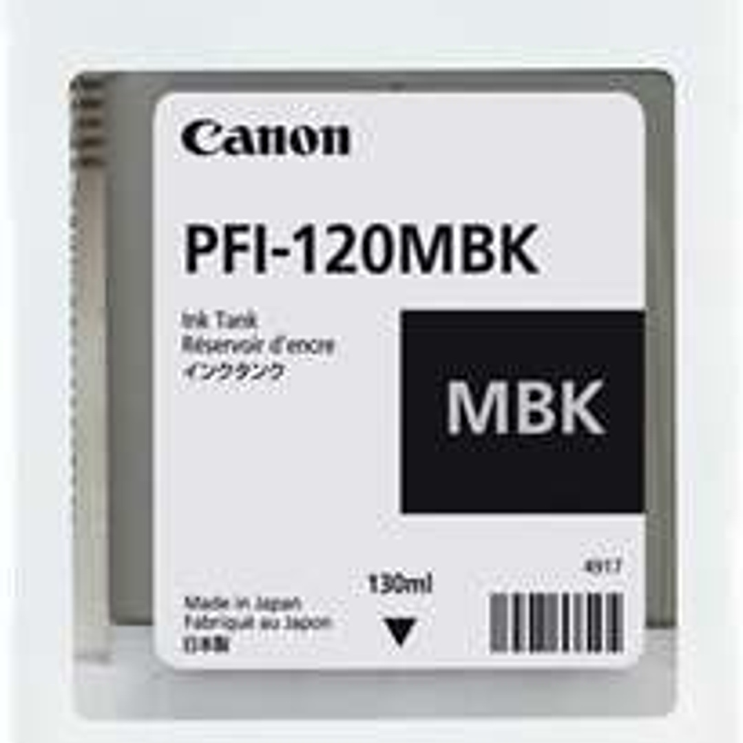 Canon PFI120 Negro Mate Cartucho de Tinta Original - 2884C001 1