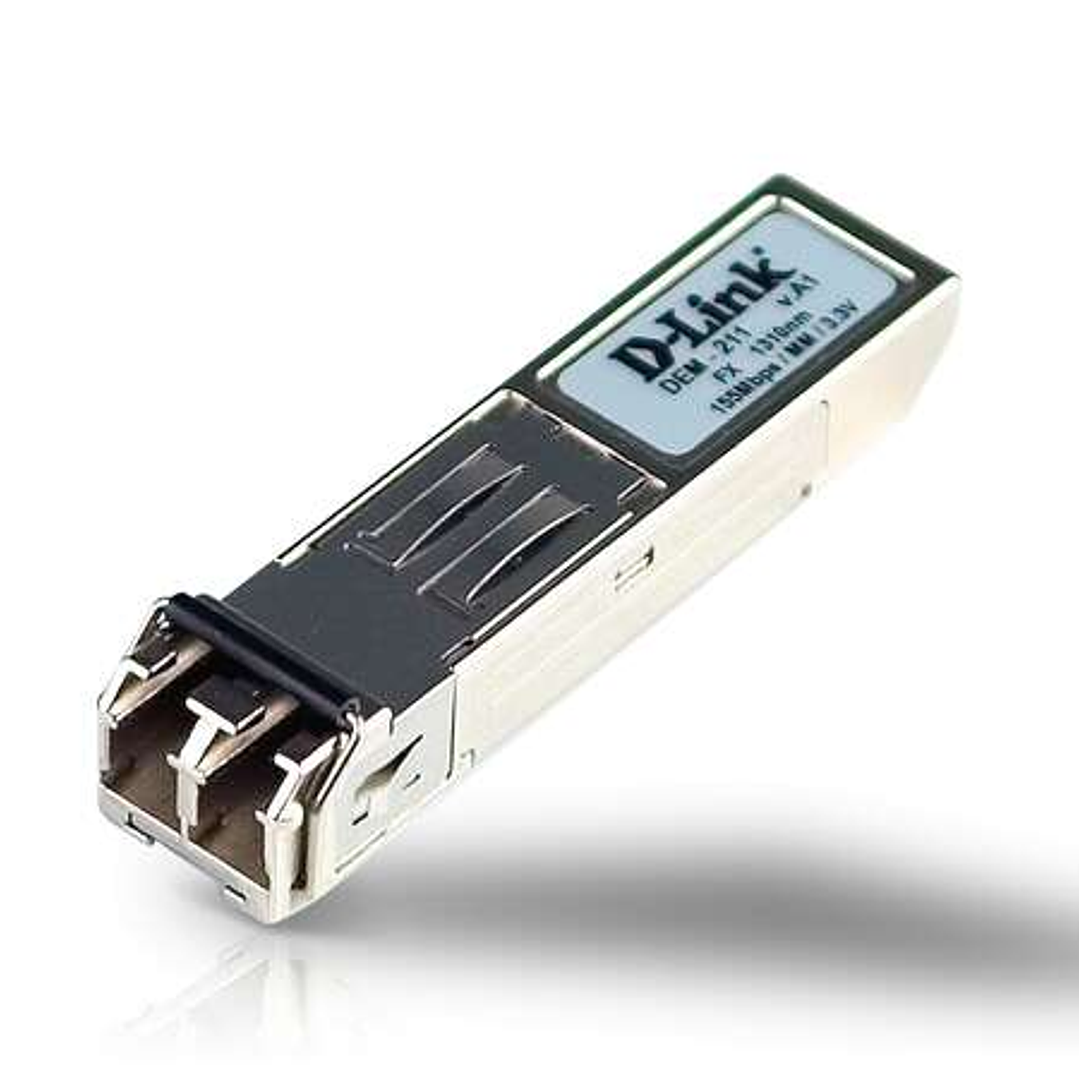D-Link Modulo Transceptor de Fibra Optica Multimodo Mini GBIC a 100BaseFX 3.3V - Distancia Maxima 2 km 1