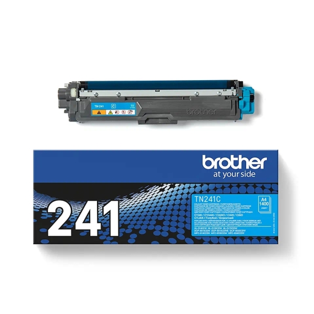 Brother TN241 Cyan Cartucho de Toner Original - TN241C 1