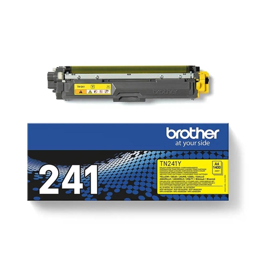 Brother TN241 Amarillo Cartucho de Toner Original - TN241Y 1