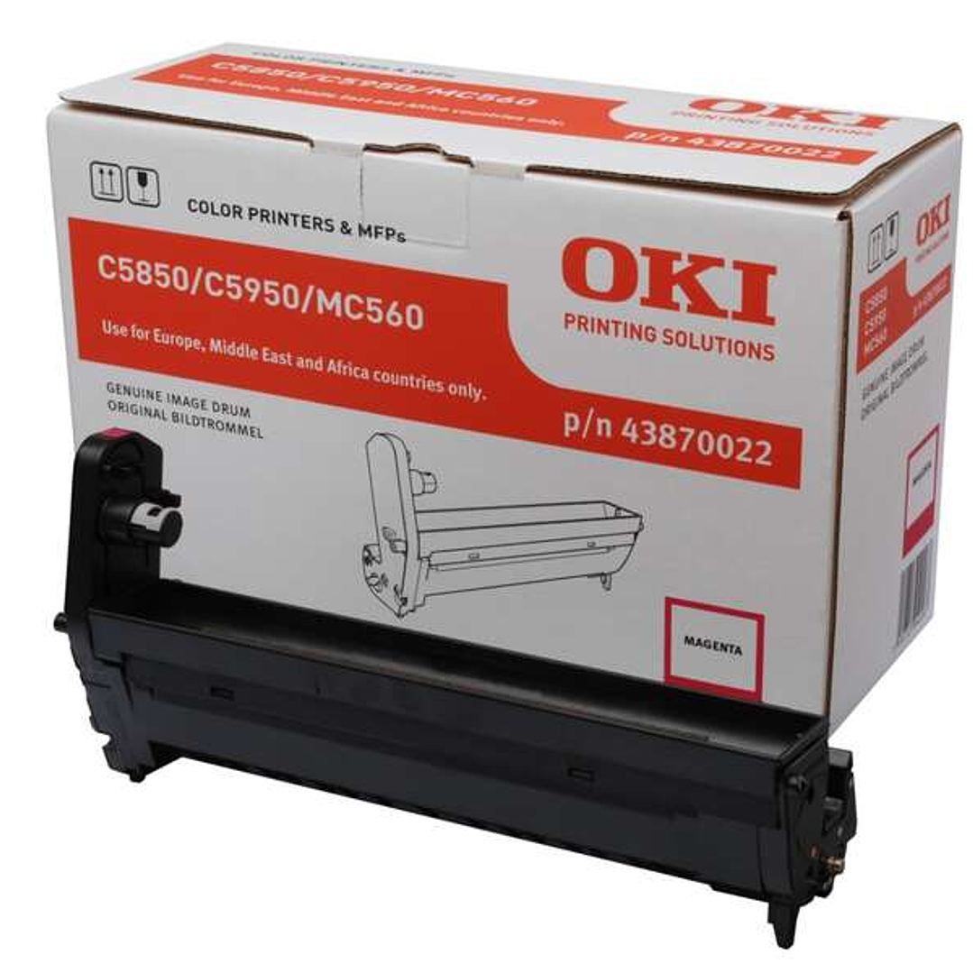 OKI C5850/C5950/MC560 Magenta Tambor de Imagen Original - 43870022 (Drum) 1