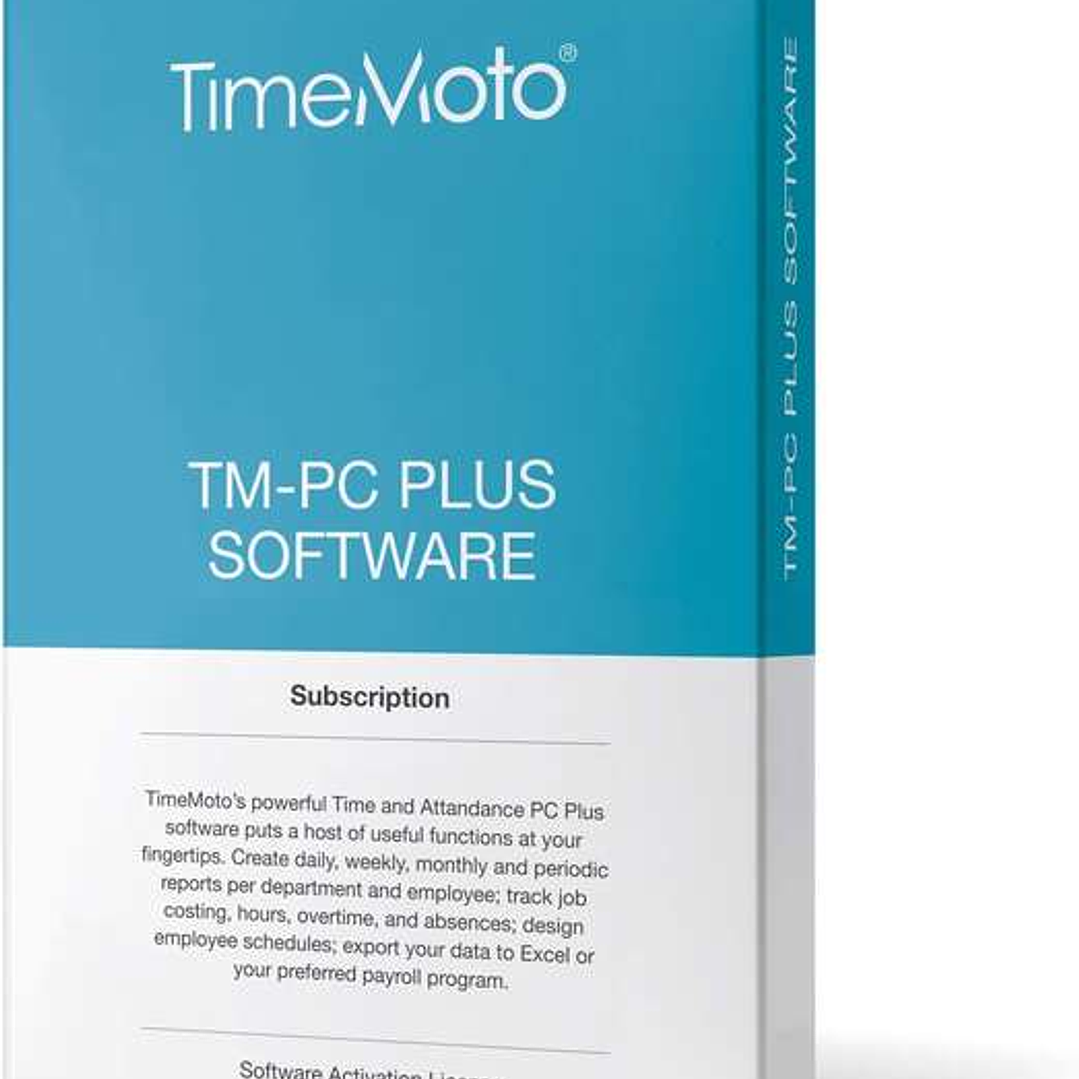 Timemoto PC Software Plus - para PC - Gestion de Tiempo y Asistencia - Control de Acceso - Informes Detallados 1