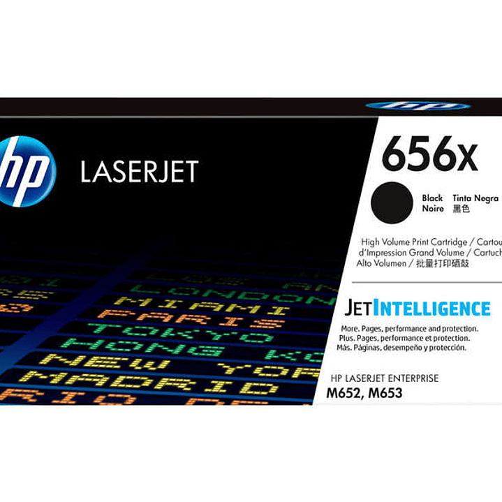 HP CF460X Negro Cartucho de Toner Original - 656X 1