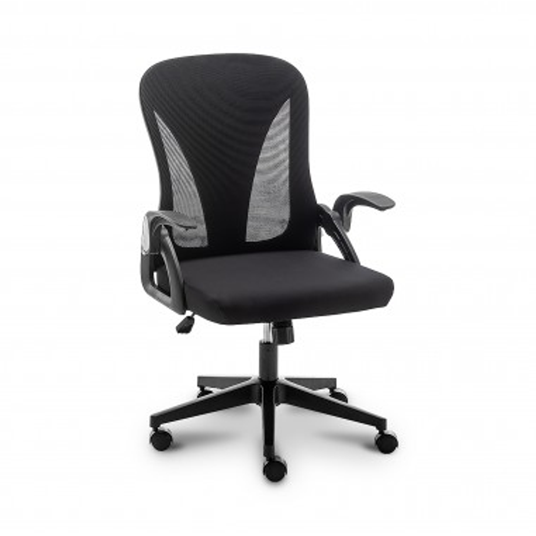 Urban Factory Ergo Silla de Oficina Ergonomica - Respaldo de Malla - Respaldo Plegable - Color Negro 1