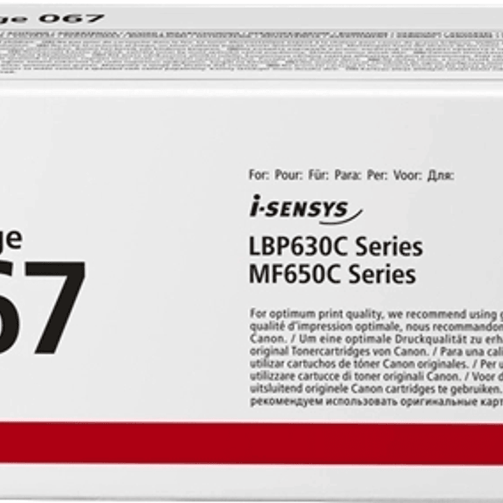 Canon 067 Negro Cartucho de Toner Original - 5102C002 1