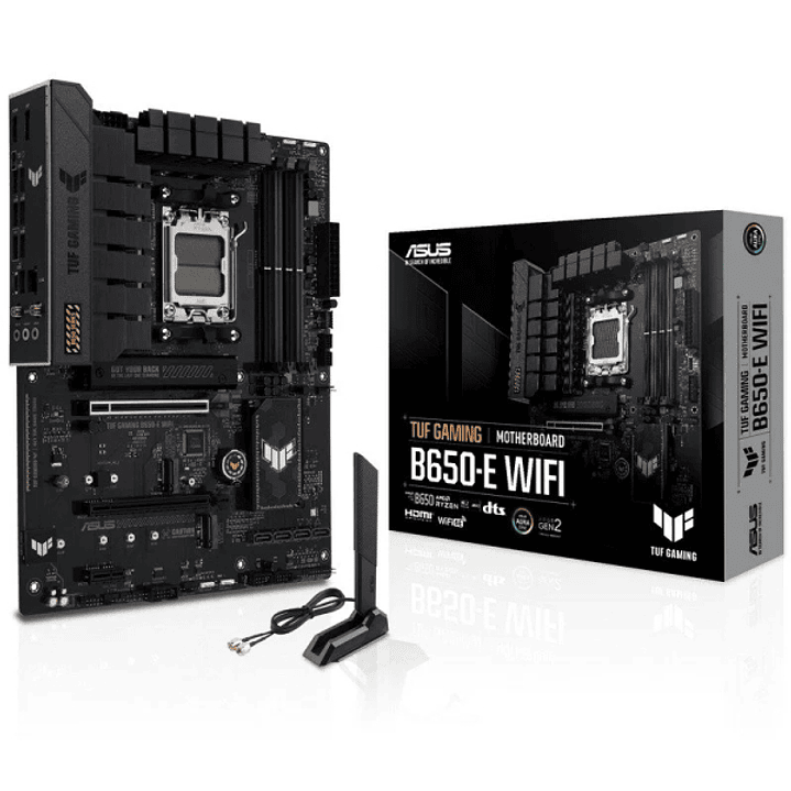 Asus TUF Gaming B650-E WIFI Placa Base AM5 WiFi, Bluetooth, PCIe 4.0, DDR5, 3x M.2, WiFi 6E, USB 2.0, 3.2 y Ethernet de 2.5Gb 1