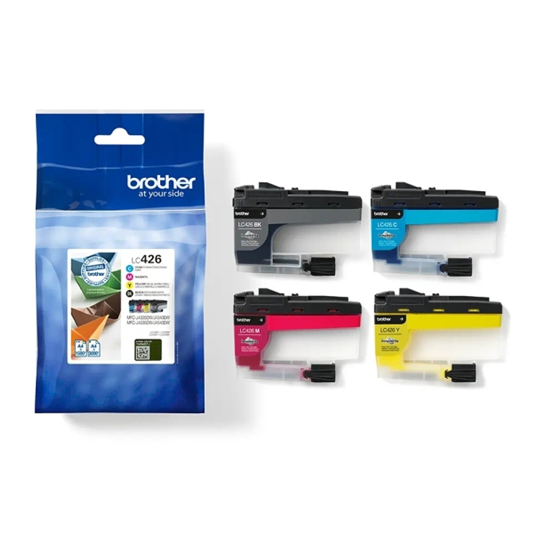 Brother LC426 Pack de 4 Cartuchos de Tinta Originales - LC426VAL 1