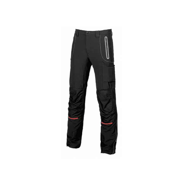 Upower Pit Pantalon Soft Shell - Talla 56 - Confort Maximo, Waterproof, Insertos Reflectantes, Antiabrasion, Multiples Bolsillos, Rodilleras Ergonomic 1