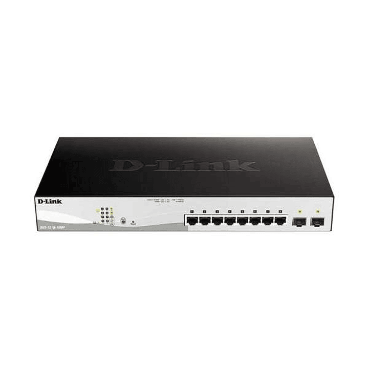 D-Link Switch Semigestionable 8 Puertos Gigabit PoE 65W + 2 Puertos Giga Combo 1