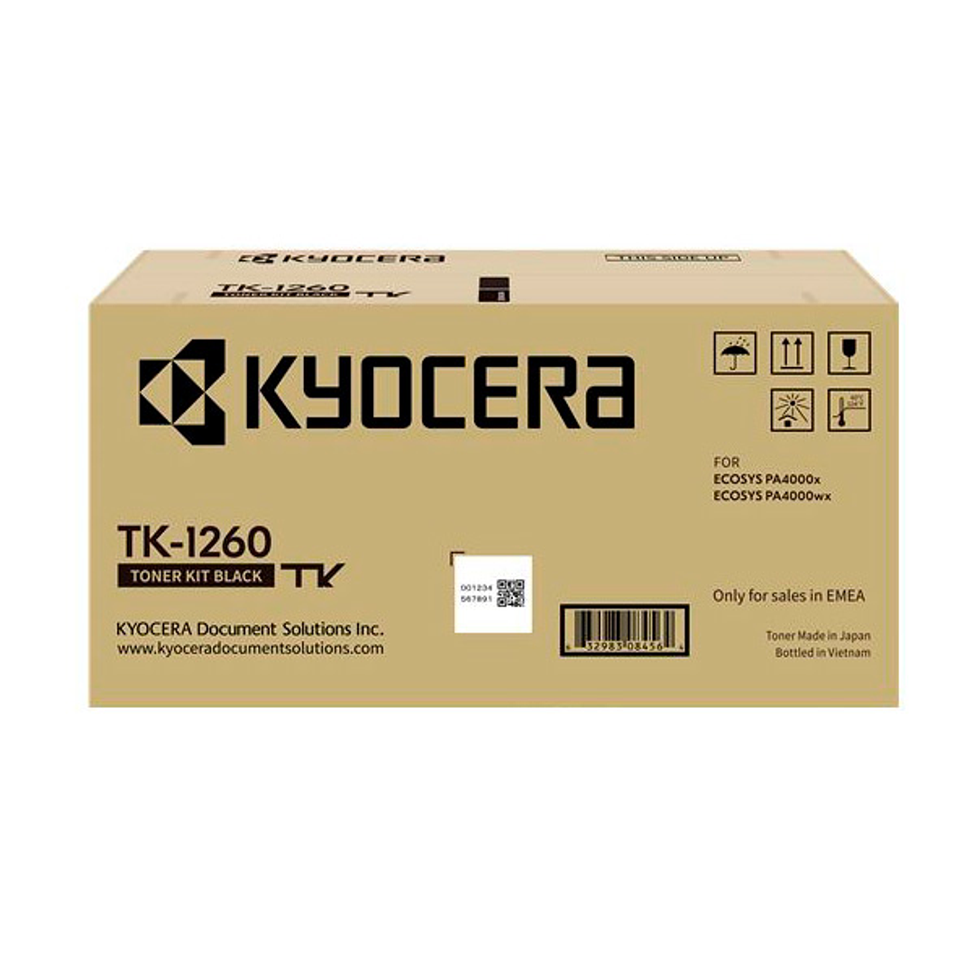 Kyocera TK1260 Negro Cartucho de Toner Original - 1T0C150NL0 1