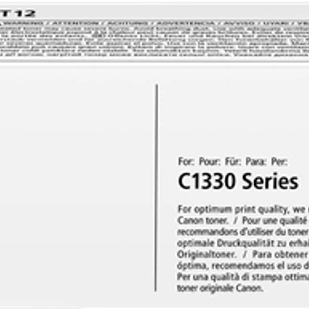 Canon T12 Amarillo Cartucho de Toner Original - 5095C006 1