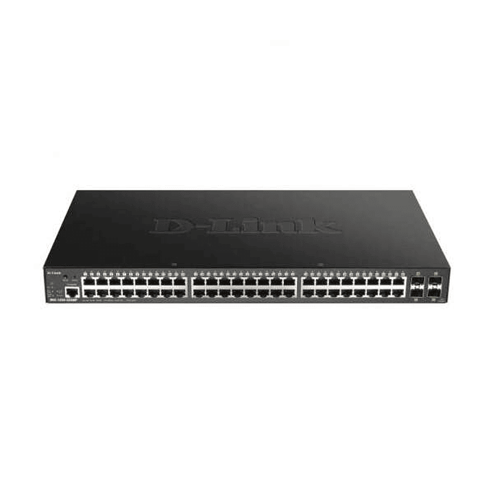 D-Link Switch Semigestionable 48 Puertos Gigabit PoE 370W + 4 Puertos SFP+ 10G 1