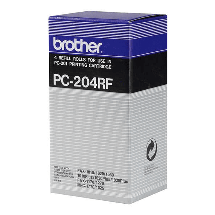 Brother PC204RF Pack de 4 Rollos de Transferencia Termica Originales 1
