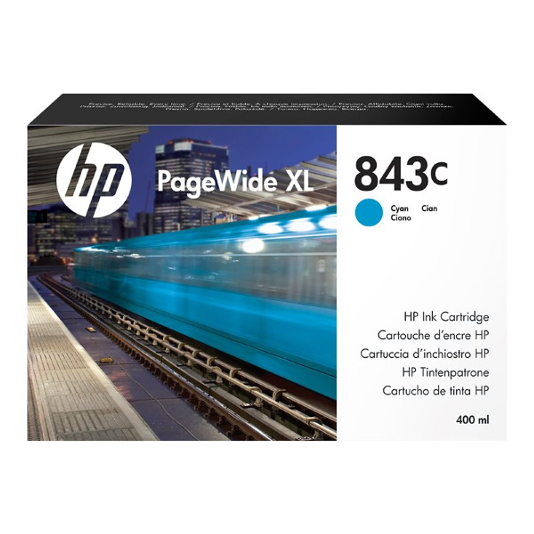 HP 843C XL Cyan Cartucho de Tinta Original - C1Q66A 1