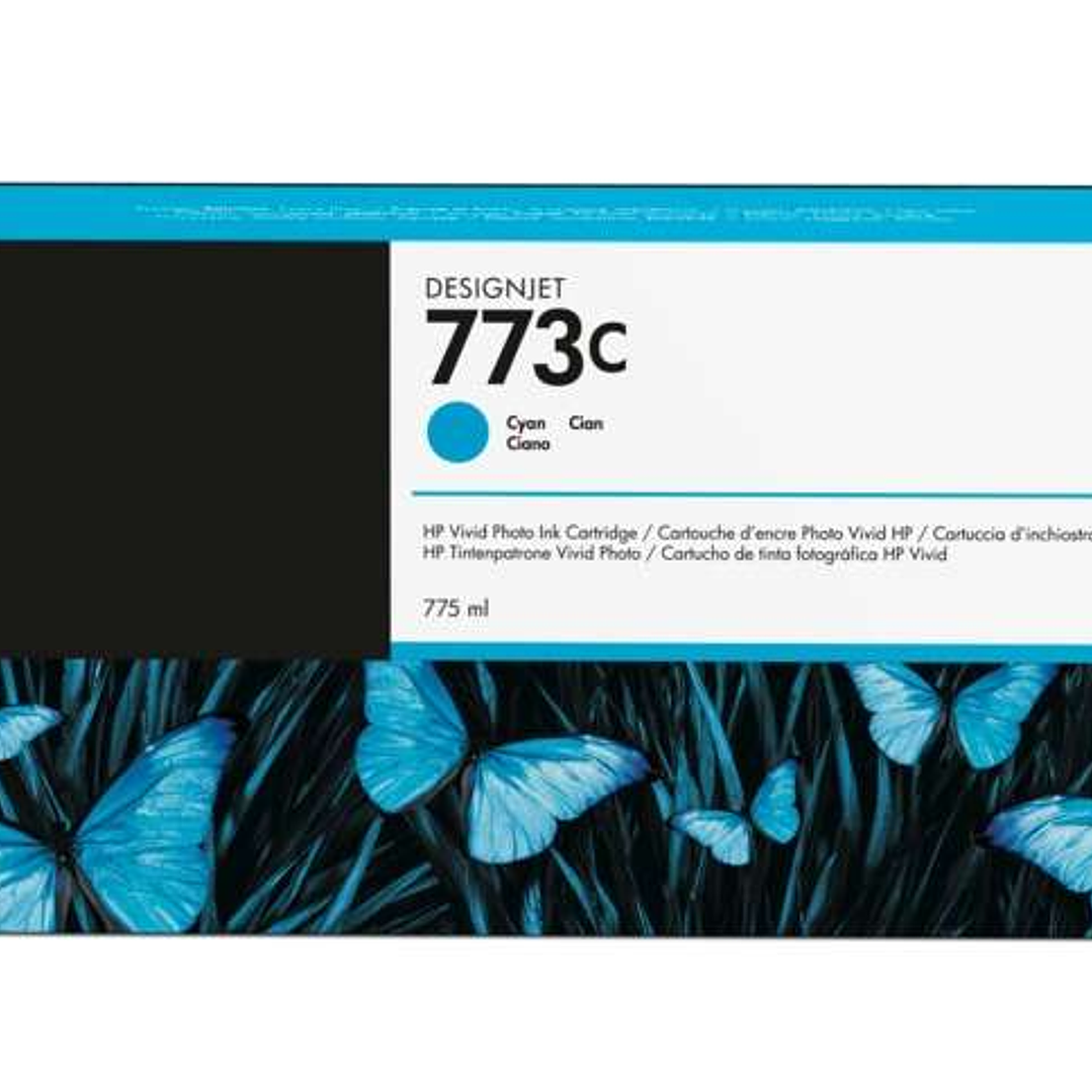 HP 773C Cyan Cartucho de Tinta Original - C1Q42A 1