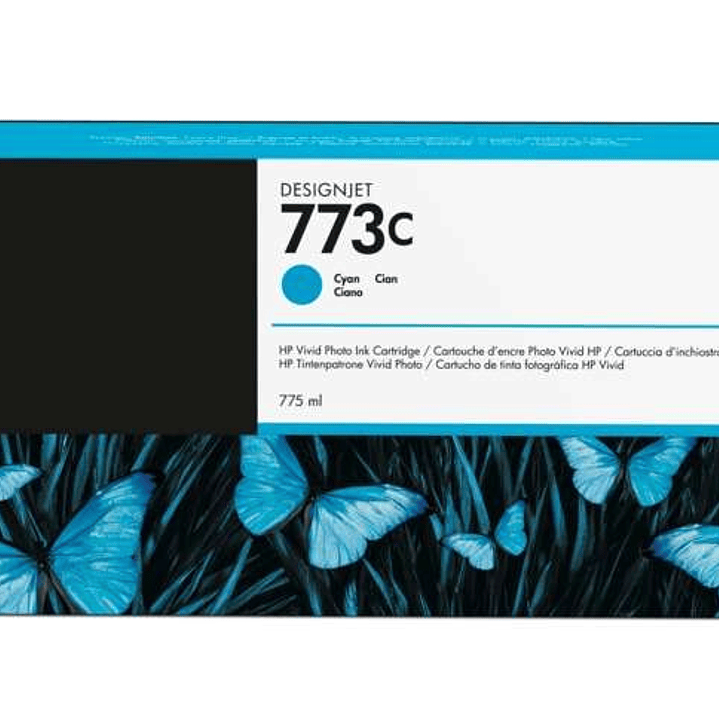 HP 773C Cyan Cartucho de Tinta Original - C1Q42A 1
