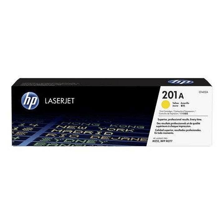 HP CF402A Amarillo Cartucho de Toner Original - 201A 1