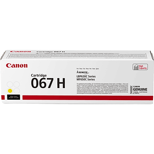 Canon 067H Amarillo Cartucho de Toner Original - 5103C002