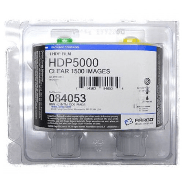 Fargo HID HDP5000 Cinta de Retransferencia Original Transparente 1.500p - 084053 1
