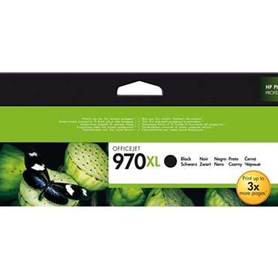 HP 970XL Negro Cartucho de Tinta Original - CN625AE 1
