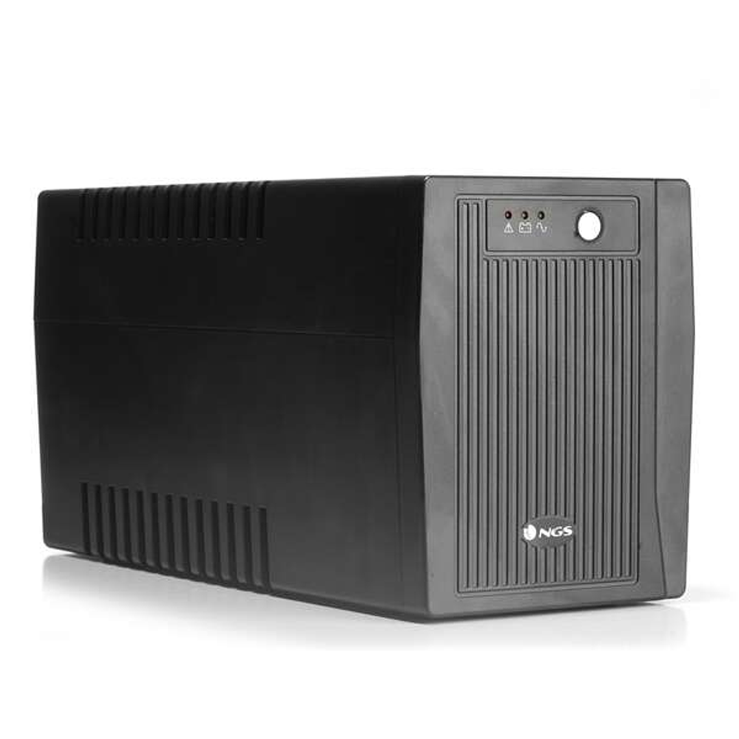 NGS Fortress 2000 V2 SAI 1500VA UPS 900W - Tecnologia Off Line - Funcion AVR - 4x Schukos - Proteccion Sobrecargas y Cortocircuitos 1