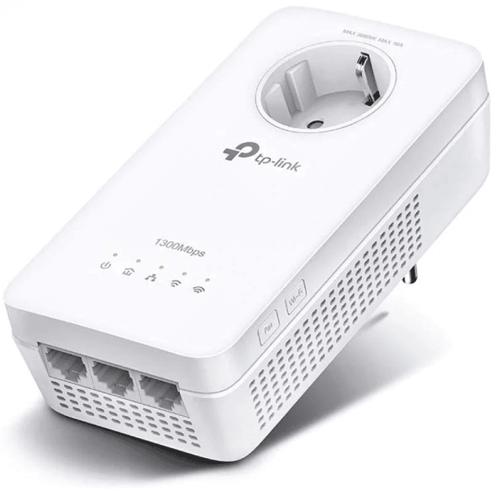 TP-Link Punto de Acceso WiFi AC1200 Doble Banda - Transferencia de hasta 1200Mbps - Enchufe Integrado y 3x RJ45 - 2x2 MIMO 1