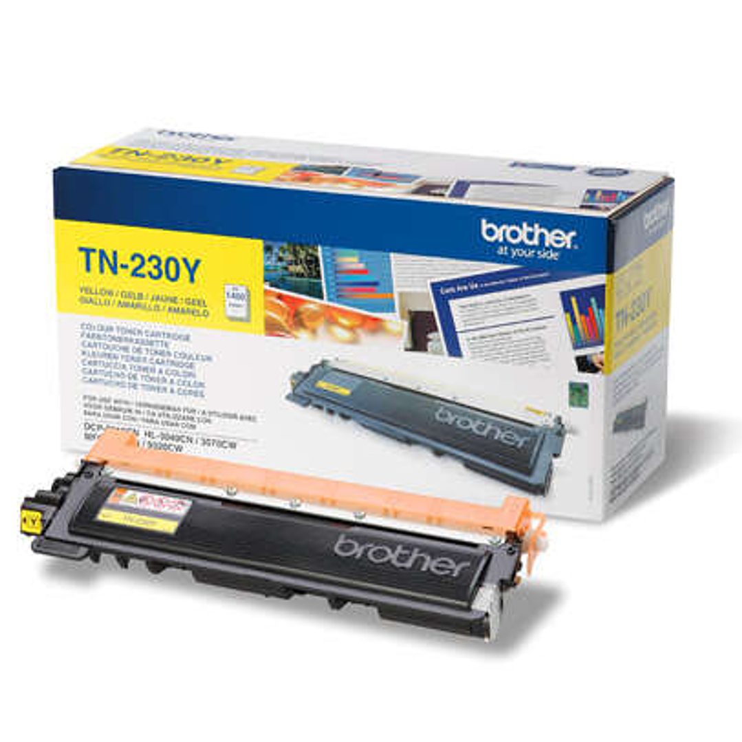 Brother TN230 Amarillo Cartucho de Toner Original - TN230Y 1