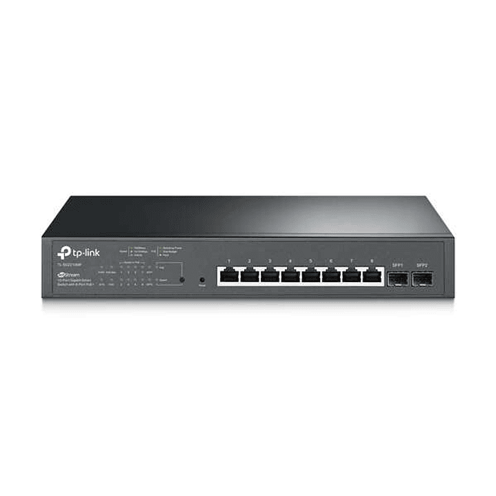 TP-Link Omada Switch Smart Gigabit JetStream - 8 Puertos PoE+ - 2 Ranuras SFP - Montaje en Rack 1