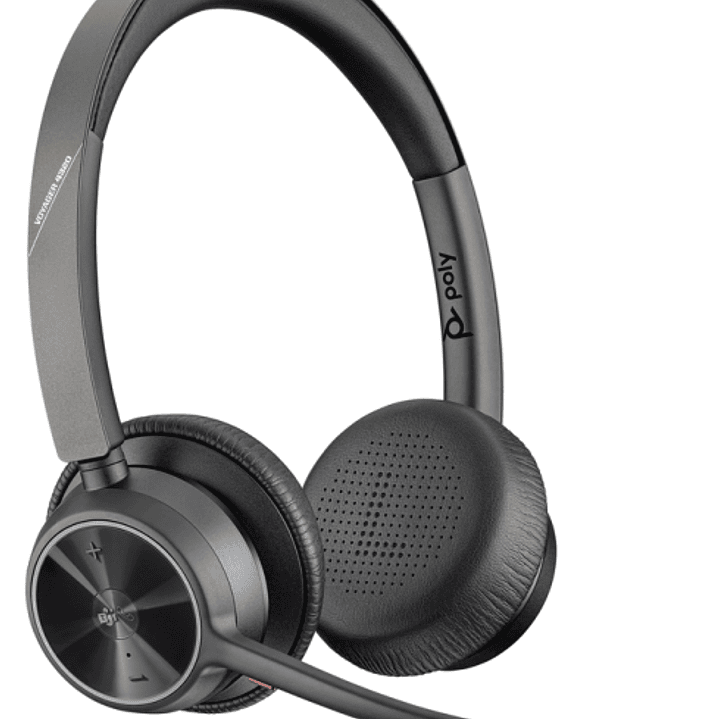 Plantronics/Poly Voyager 4320 UC M Auriculares con Microfono Bluetooth - Almohadillas Acolchadas - Controles en Auricular- Color Negro 1