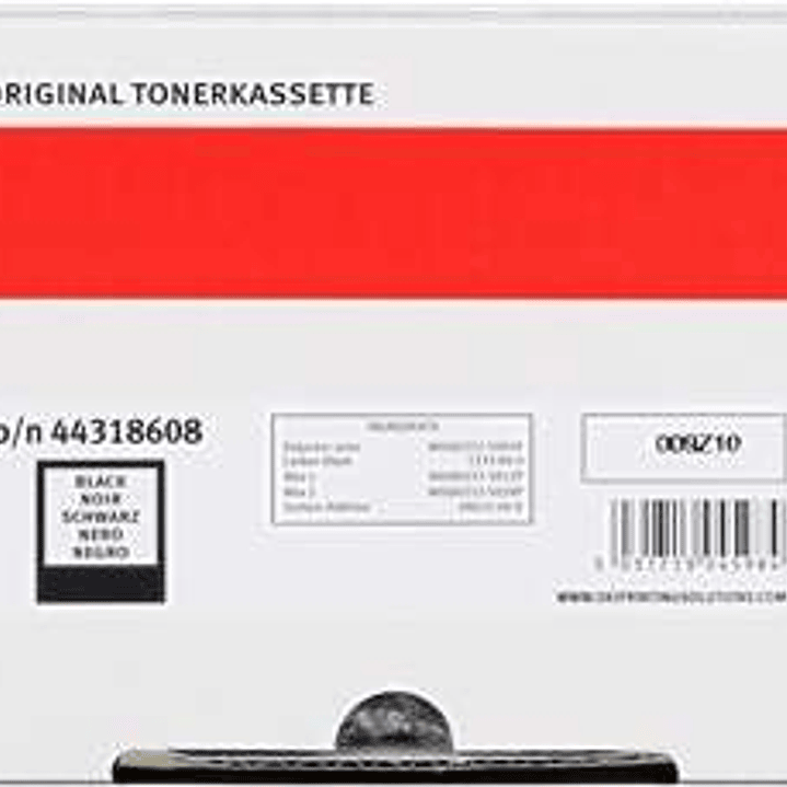 OKI C710/C711 Negro Cartucho de Toner Original - 44318608 1