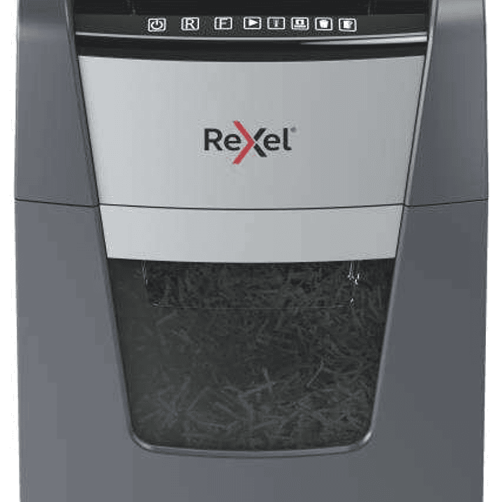 Rexel Optimum Autofeed 150X Destructora Automatica de Corte en Particulas P-4 - Autolimentacion de 150 Hojas, Manual de 8 Hojas - Papelera de 44L - Te 1