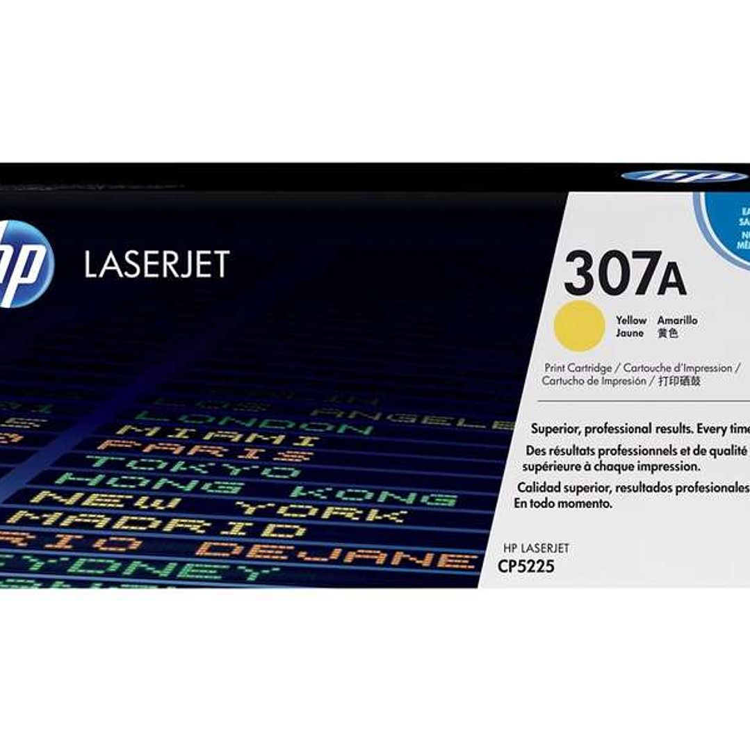 HP CE742A Amarillo Cartucho de Toner Original - 307A 1