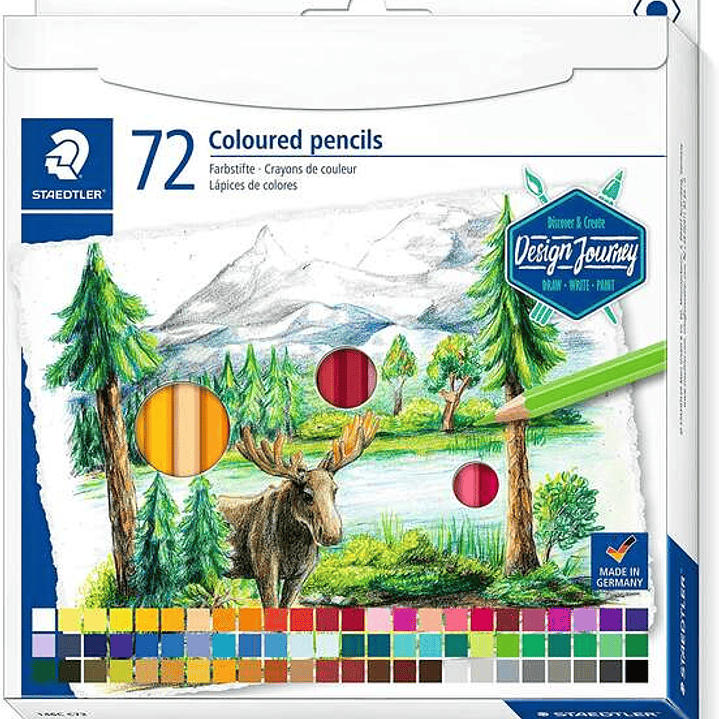 Staedtler 146C Pack de 72 Lapices de Colores - Mina Suave - Colores Surtidos 1