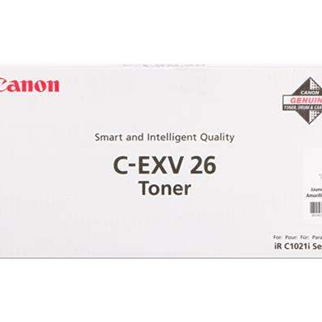 Canon CEXV26 Amarillo Cartucho de Toner Original - 1657B006 1