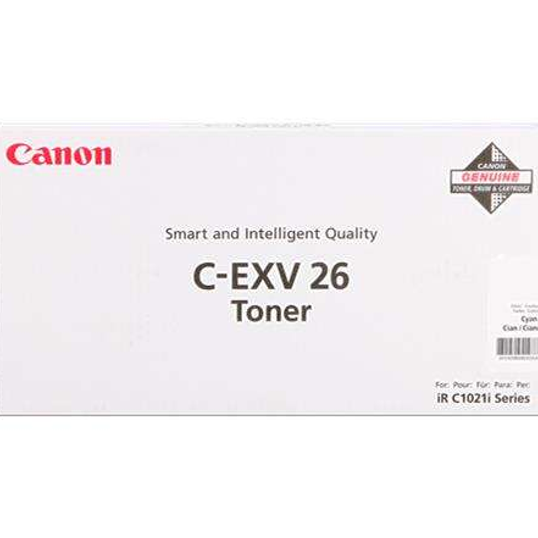 Canon CEXV26 Cyan Cartucho de Toner Original - 1659B006 1