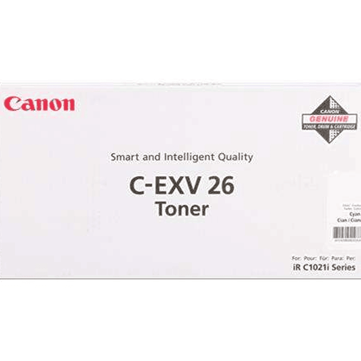 Canon CEXV26 Cyan Cartucho de Toner Original - 1659B006 1