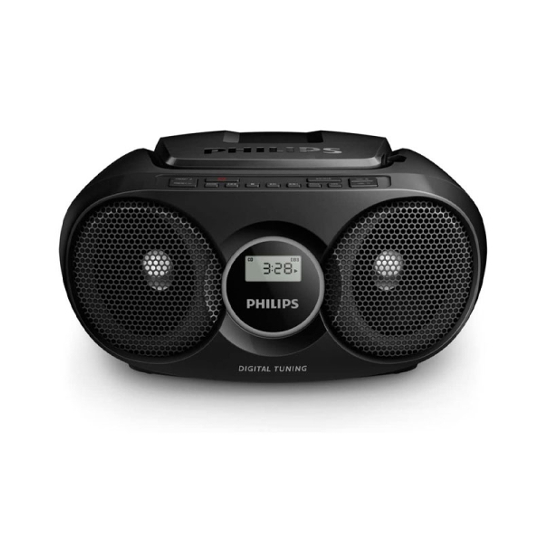 Philips Radio CD - Altavoces Integrados - Refuerzo Dinamico de Graves - Sintonizacion Automatica - Jack 3.5mm - 252x232x124mm - Color Negro 1
