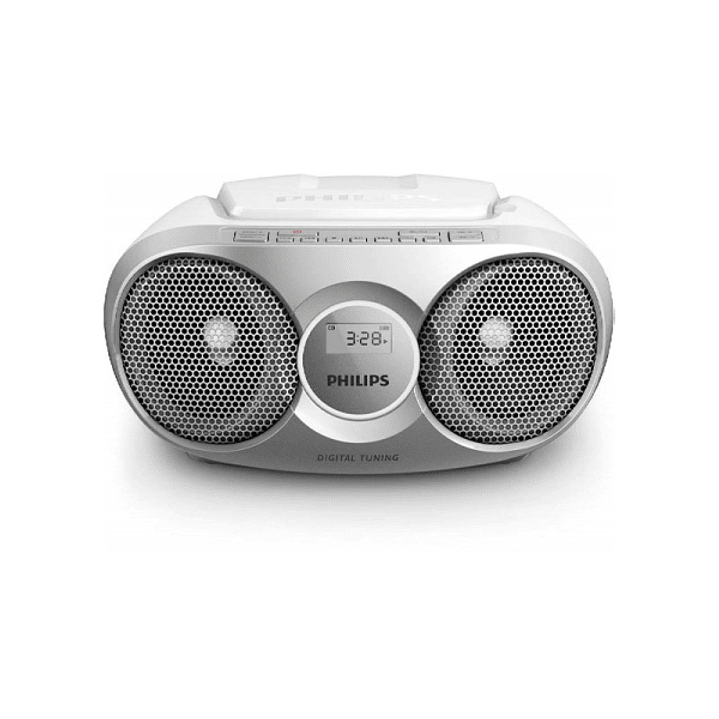 Philips Radio CD - Altavoces Integrados - Refuerzo Dinamico de Graves - Sintonizacion Automatica - Jack 3.5mm - 252x232x124mm - Color Gris 1