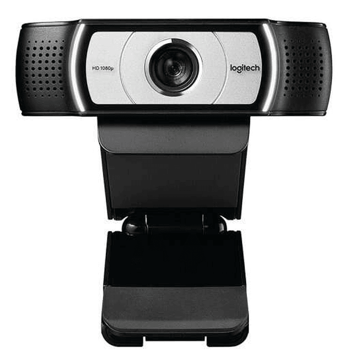 Logitech C930e Webcam HD 1080p - USB 2.0 - Microfonos Integrados - Enfoque Automatico - Angulo de Vision 90º - Color Negro/Plata 1