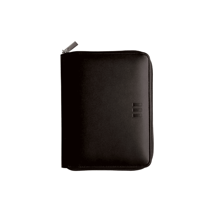 Finocam Open Pol Agenda Organizador en Catalan - Anual 2026 - Cierre de Cremallera - Formato 500 - 165x43x210mm - 1 Dia por Pagina - Color Negro 1