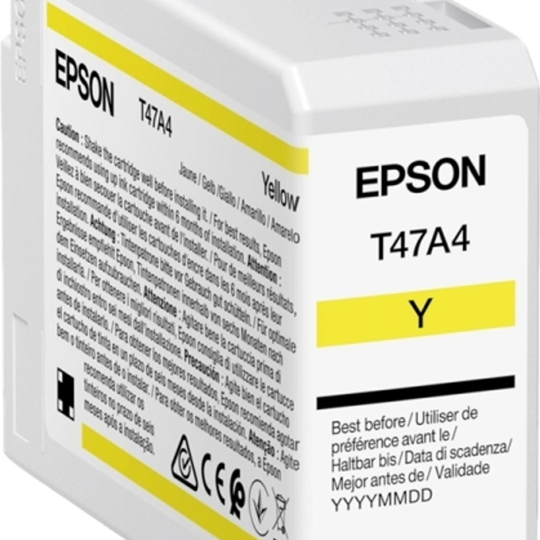 Epson T47A4 Amarillo Cartucho de Tinta Original - C13T47A400 1