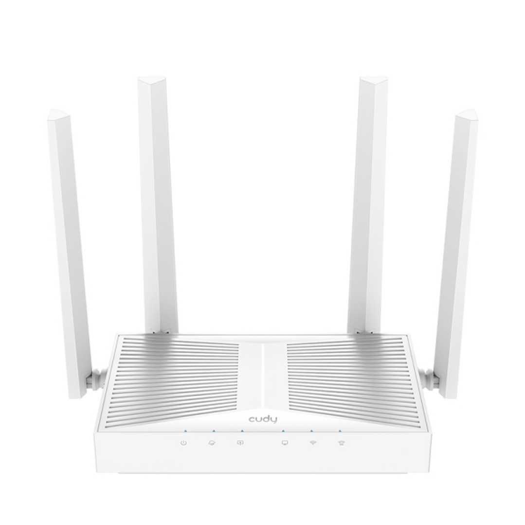 Cudy Router WiFi 6 Mesh Gigabit Dual Band AX3000 - Velocidad hasta 1000Mbps - 5 Puertos - 4 Antenas Fijas de 5dBi - Tecnologia MU-MIMO - Color Blanco 1
