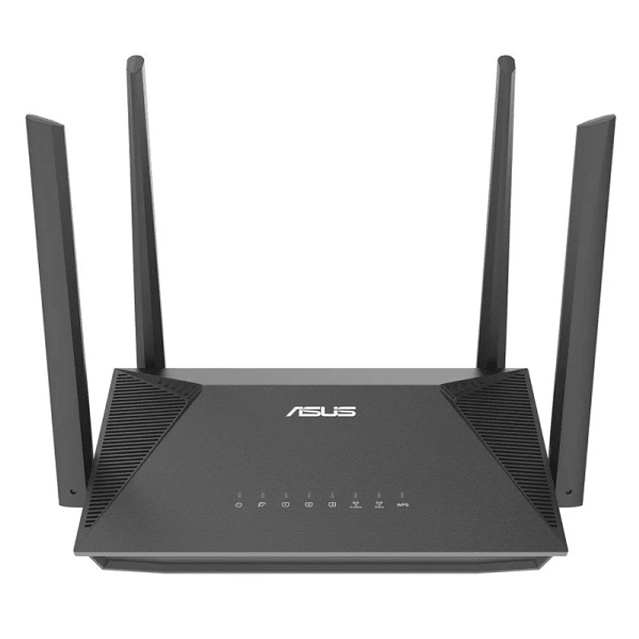 Asus RT-AX52 Router AX1800 WiFi 6 Dual Band AiMesh - Hasta 1800Mbps - 4 Puertos RJ45 LAN - 4 Antenas Externas 1