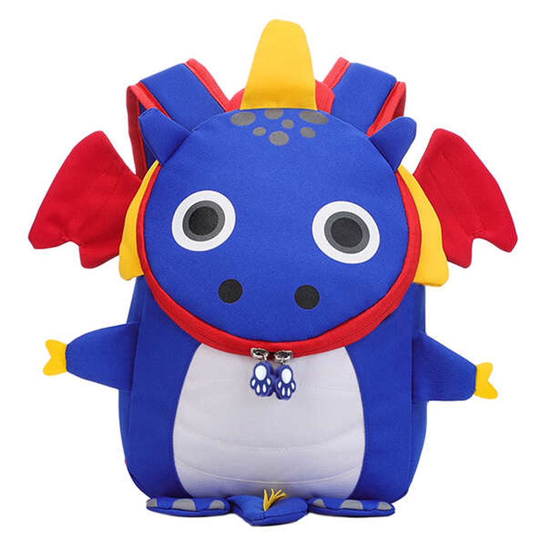 Dohe Mochila Infantil Modelo Dragon Azul - Compartimento con Cierre de Cremalleras - Bolsillo Interior Acolchado - Tirantes Reforzados - Asa Superior  1