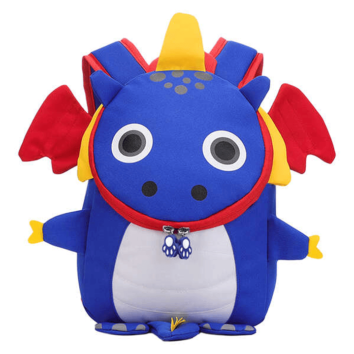 Dohe Mochila Infantil Modelo Dragon Azul - Compartimento con Cierre de Cremalleras - Bolsillo Interior Acolchado - Tirantes Reforzados - Asa Superior  1