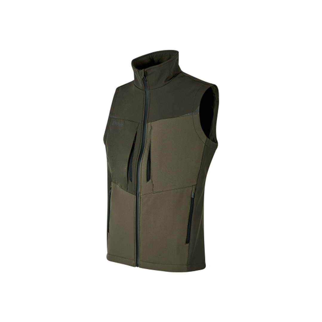 Upower Brio Chaleco de Trabajo Softshell - Talla S - Repelente al Agua, Interior de Microfleece, Tecnologia de Grafeno, Bolsillos Multiples, Detalles  1