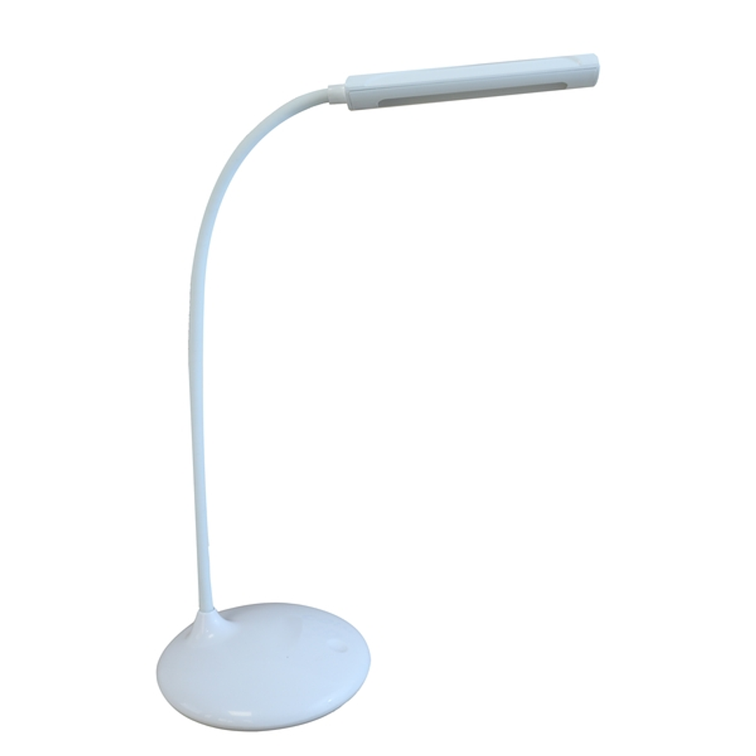 Unilux Lampara de Escritorio Nelly LED - Iluminacion LED de Bajo Consumo - Diseño Moderno y Elegante - Ajustable en Altura y Angulo - Color Blanco 1