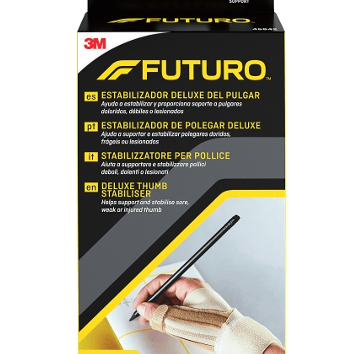 Futuro Deluxe Estabilizador del Pulgar - Talla L/XL (17.8 - 22.9cm) - Transpirable - Color Beige 1